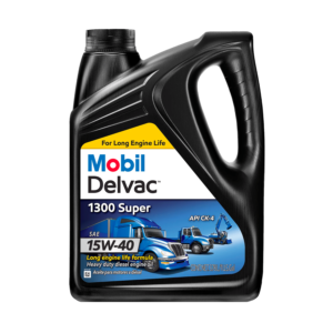 Mobil Delvac 1300 Super Heavy Duty Synthetic Blend Diesel Engine Oil 15W-40, 1 gal