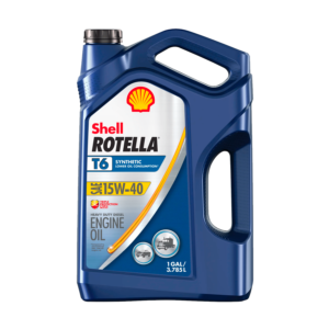 Shell Rotella T6 Full Synthetic 15W-40 Diesel Engine Oil, 1 Gallon